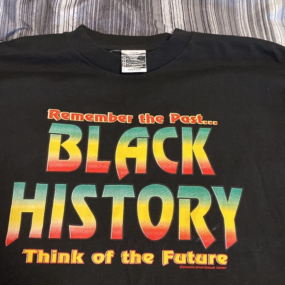 Black History Month, graphic logo, T-shirt, size large made in the USA - Picture 2 of 9